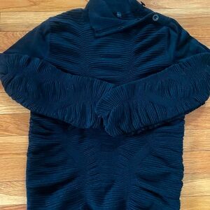 Black buttoned turtleneck by Marc by Marc Jacobs